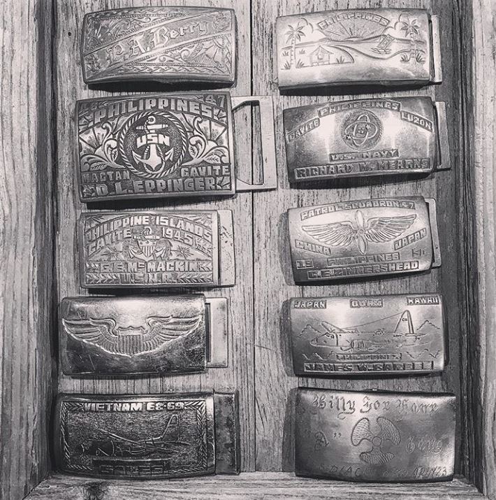 vintage military buckles.JPG