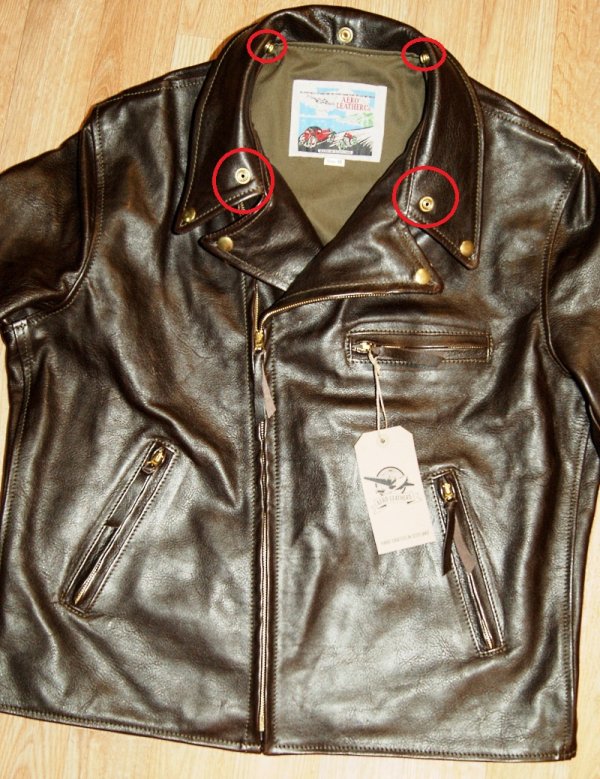 Aero Ridley Dark Seal Vicenza Horsehide size 48 fur collar removed front.jpg