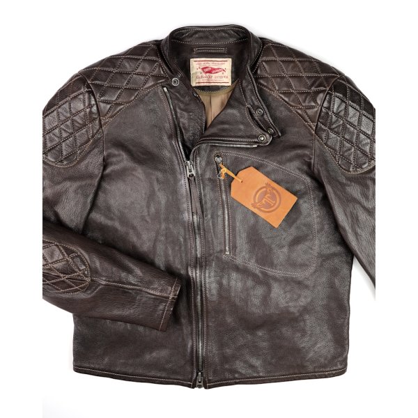 Thedi Maximos Cafe Racer Brown Calabria Goatskin Medium front IG square.jpg